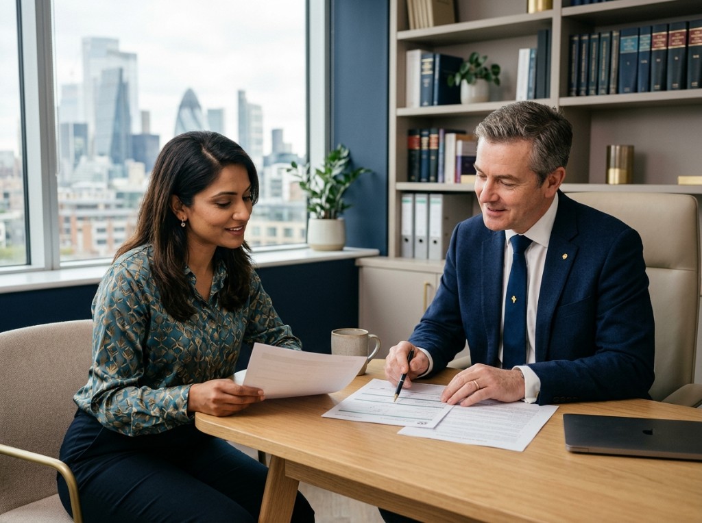 Begum and Co Solicitors advisors reviewing a case together